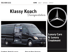 Tablet Screenshot of klassykoach.com